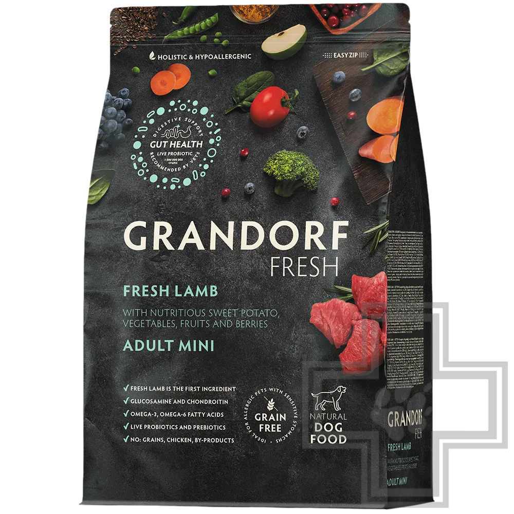 Grandorf Fresh Adult Mini Корм для взрослых собак мелких пород, с ягненком и бататом