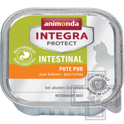 Integra Protect Intestinal Консервы-диета для взрослых кошек при заболеваниях ЖКТ, с индейкой
