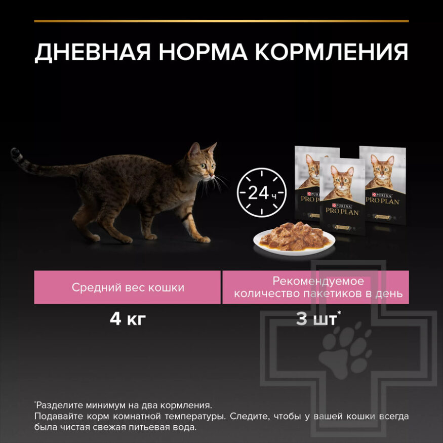 Pro Plan Delicate Digestion Пресервы для взрослых кошек с чувствительным пищеварением, рыба в соусе