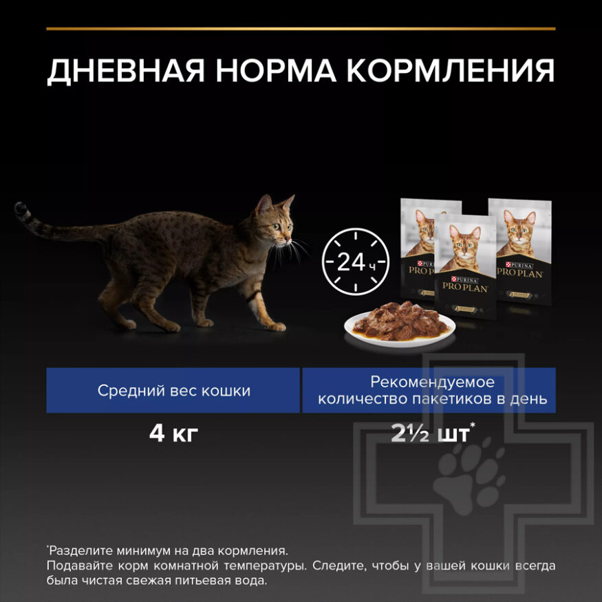 Pro Plan Indoor Adult Пресервы для взрослых домашних кошек, лосось в соусе