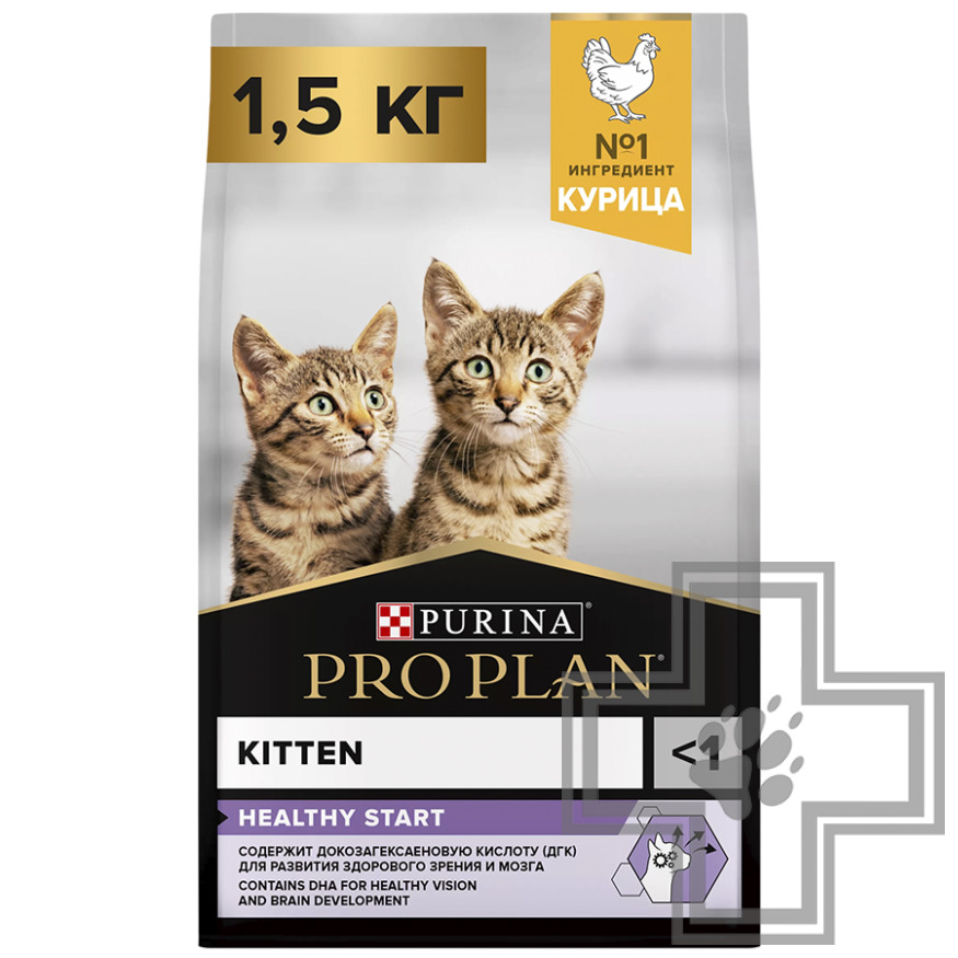 Pro Plan Healthy Start Kitten Корм для котят, беременных и кормящих кошек, с курицей