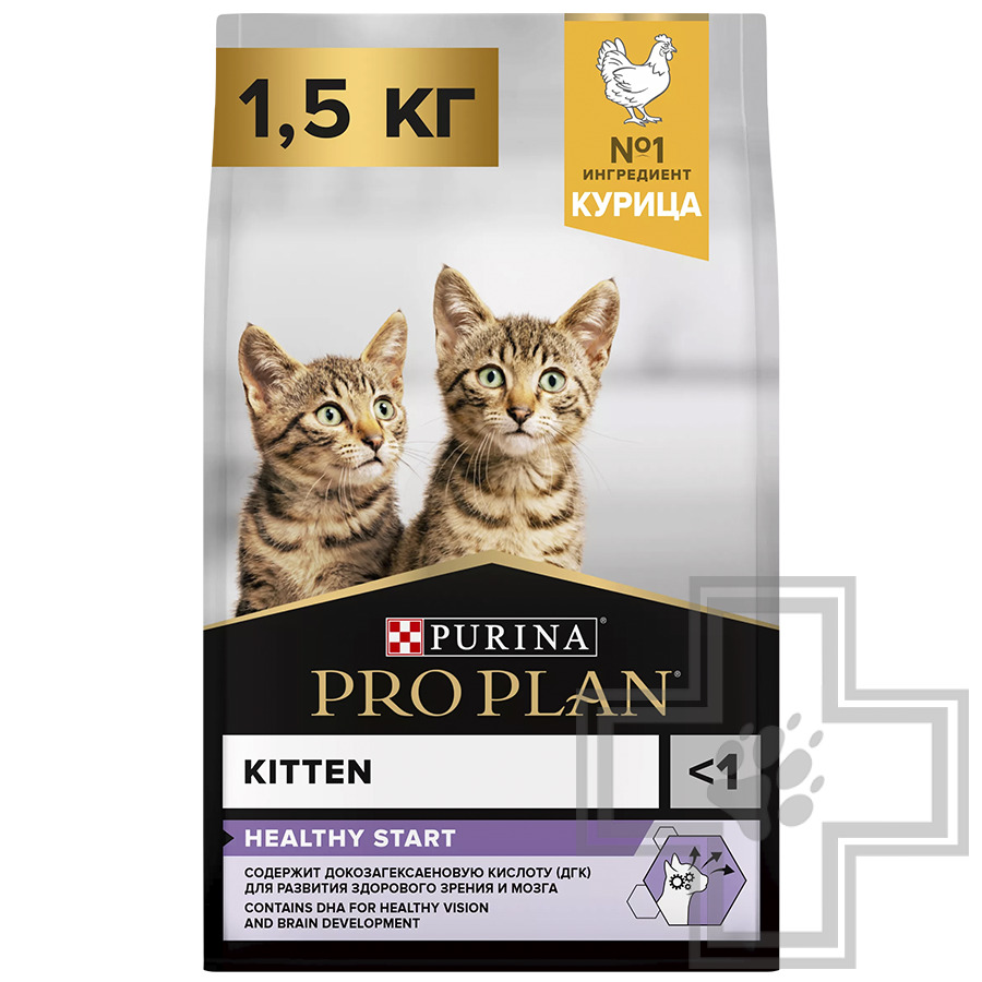 Pro Plan Healthy Start Kitten Корм для котят, беременных и кормящих кошек, с курицей