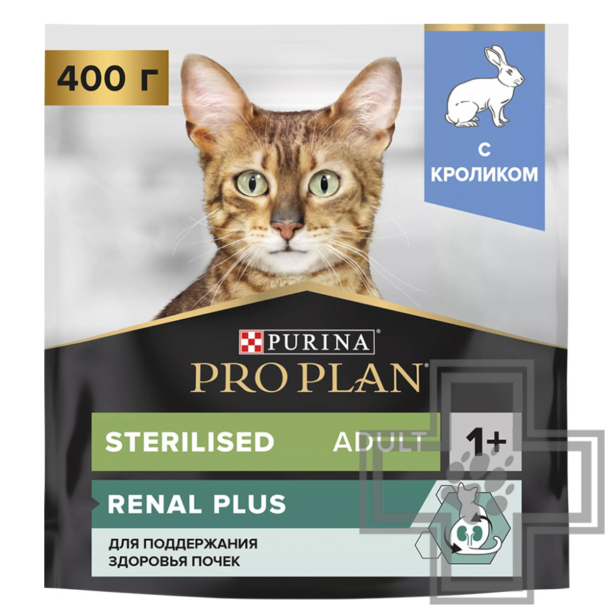 Pro Plan Renal Plus Sterilised Adult Корм для стерилизованных взрослых кошек, с кроликом