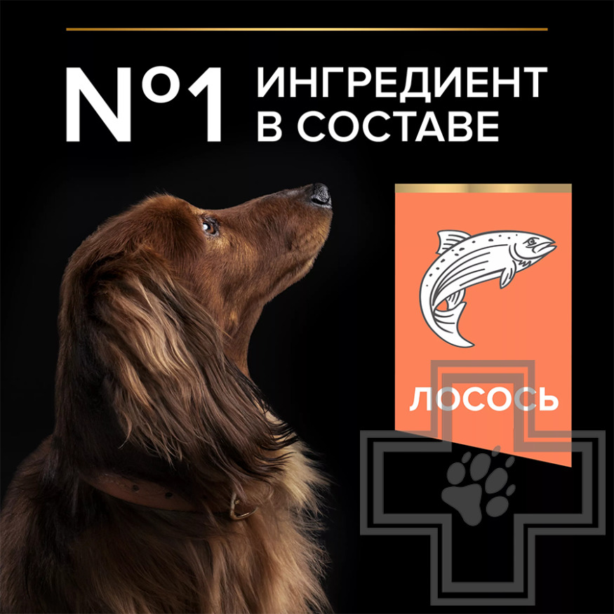 Pro Plan Sensitive Skin Small & Mini Adult Корм для взрослых собак мелких пород, с лососем
