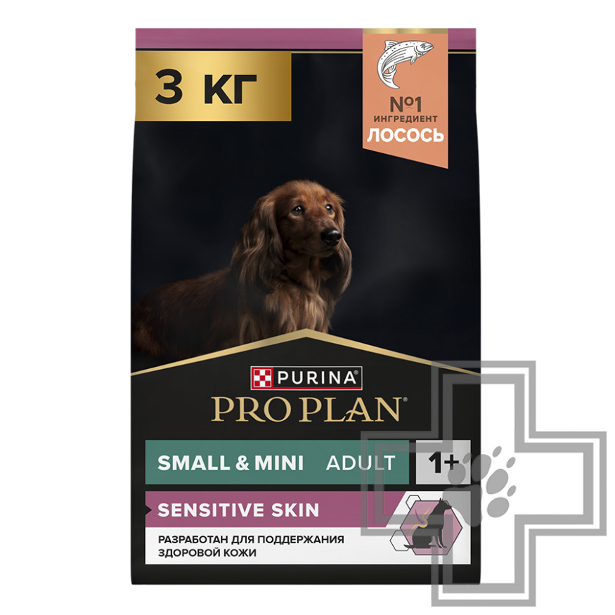 Pro Plan Sensitive Skin Small & Mini Adult Корм для взрослых собак мелких пород, с лососем