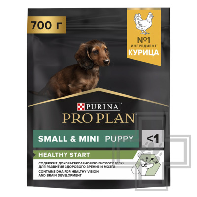 Purina Pro Plan Healthy Start Small & Mini Puppy Корм для щенков мелких пород, с курицей