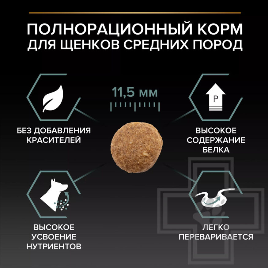 Pro Plan Sensitive Digestion Medium Puppy Корм для щенков средних пород, с ягненком Pro Plan Sensitive Digestion Medium Puppy Корм для щенков средних пород, с ягненком