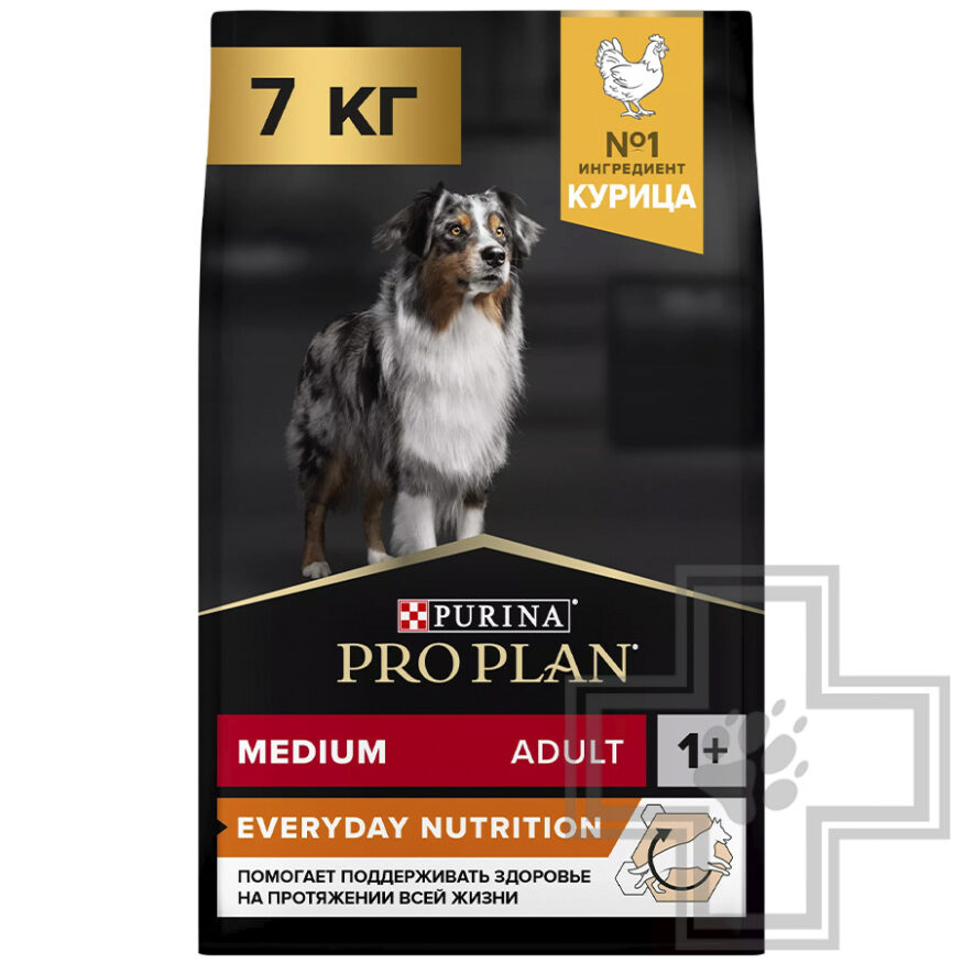 Pro Plan Everyday Nutrition Корм для взрослых собак средних пород, с курицей