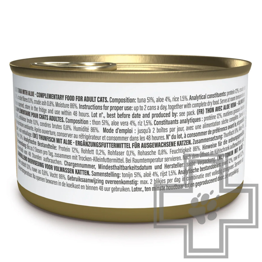 Schesir Complements Консервы для взрослых кошек, с тунцом и алоэ в желе