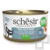 Schesir Complements Консервы для взрослых кошек, с тунцом и хеком в желе