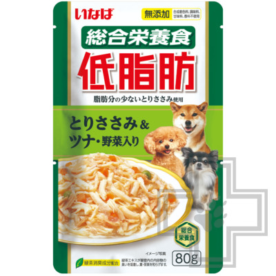INABA Teishibo Пресервы для собак, с куриным филе, тунцом Кацуо и овощами