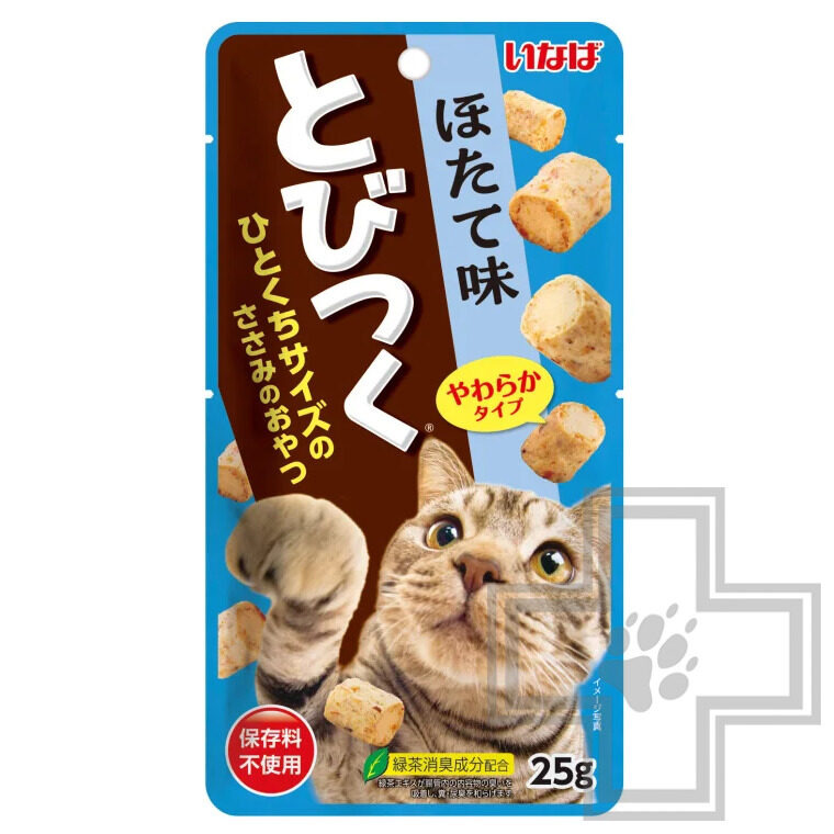 INABA TOBITSUKU Лакомство для кошек, со вкусом морского гребешка
