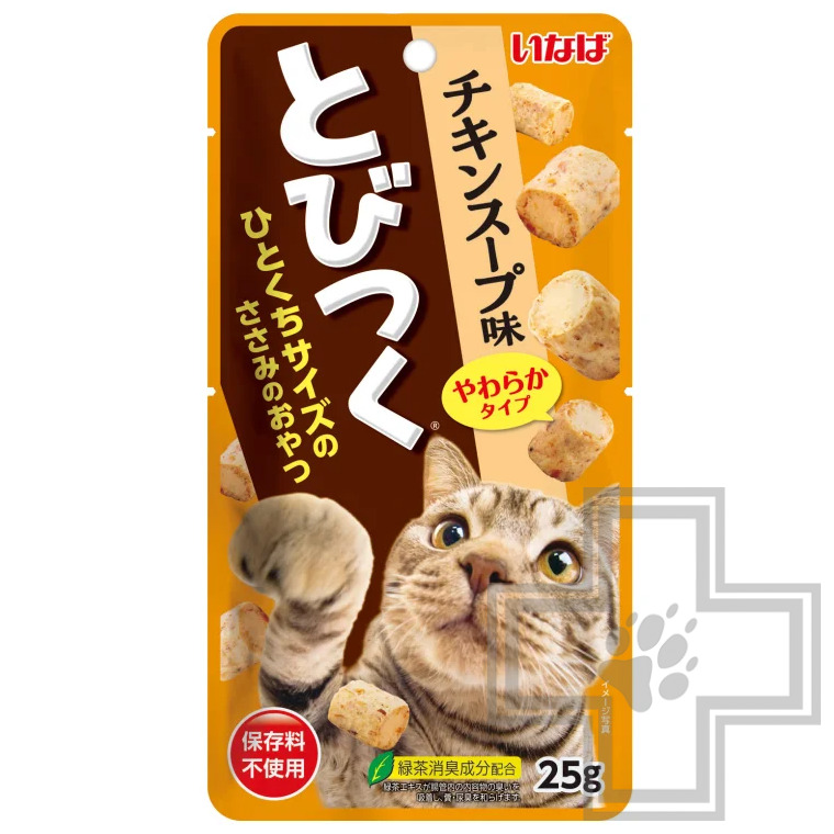 INABA TOBITSUKU Лакомство для кошек, со вкусом куриного бульона