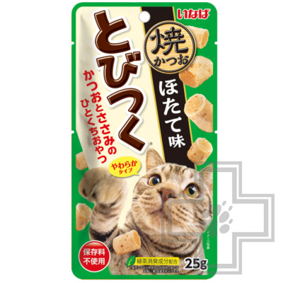 INABA YAKI KATSUO TOBITSUKU Лакомство для кошек, со вкусом морского гребешка