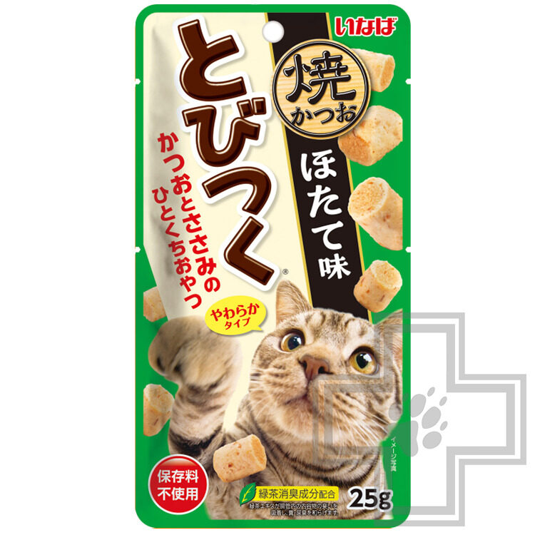 INABA YAKI KATSUO TOBITSUKU Лакомство для кошек, со вкусом морского гребешка