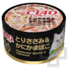 INABA CIAO Консервы для кошек, с куриным филе и сурими