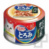 INABA CIAO Toromi Консервы для кошек, с куриным филе, тунцом Кацуо и гребешком