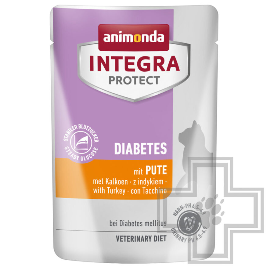 Integra Protect Diabetes Пресервы-диета для кошек с сахарным диабетом, с индейкой