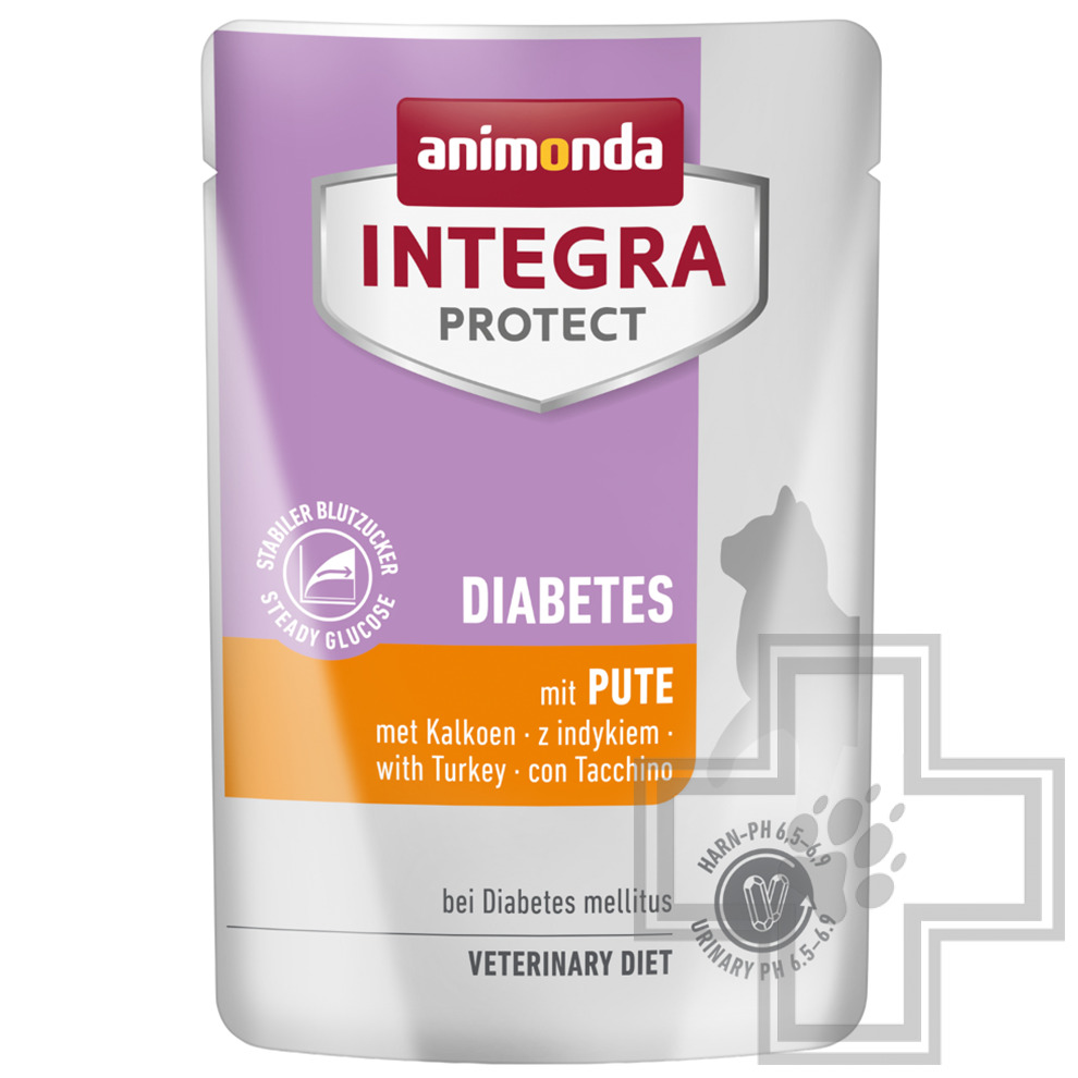 Integra Protect Diabetes Пресервы-диета для кошек с сахарным диабетом, с индейкой