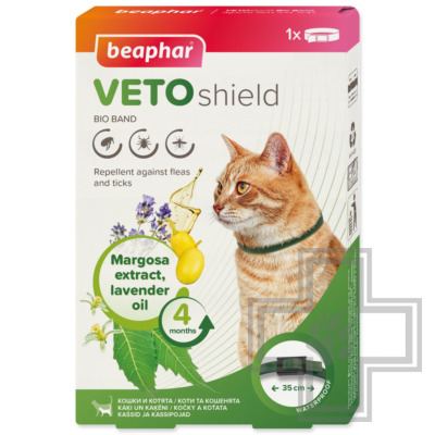 Beaphar Bio Band Veto Shield Ошейник от блох, клещей и комаров для кошек
