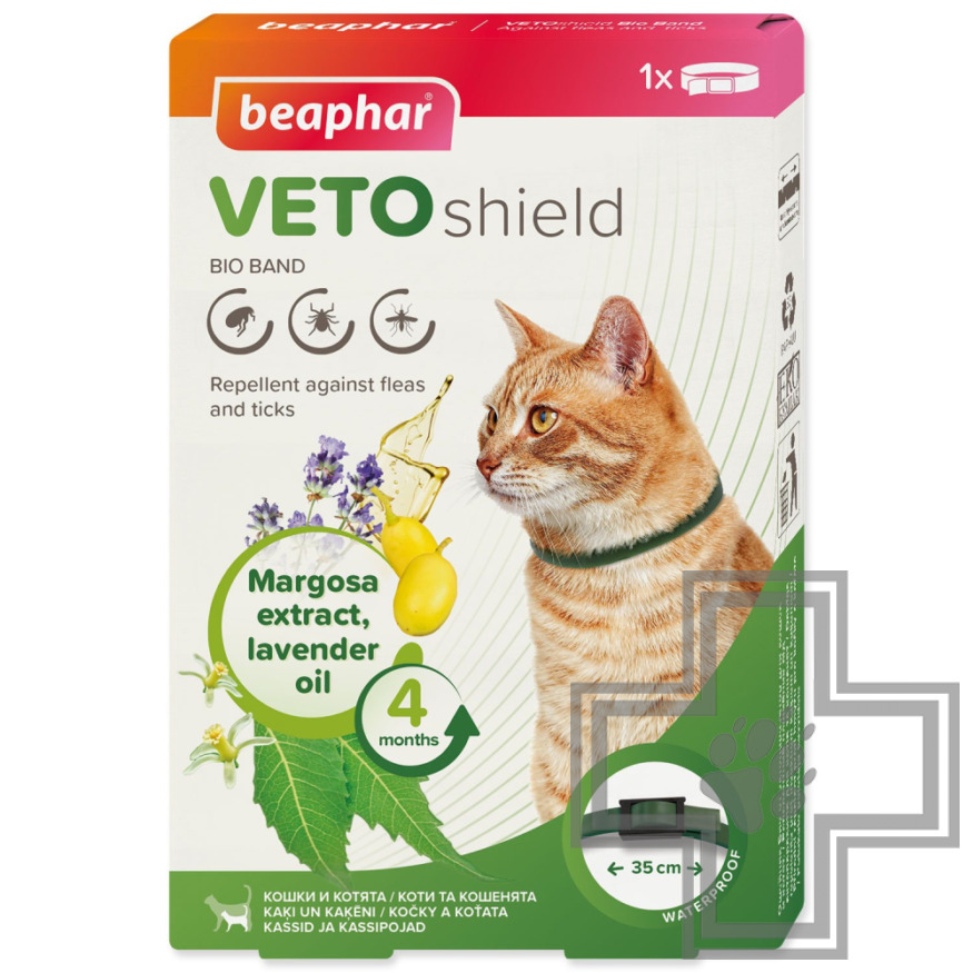 Beaphar Bio Band Veto Shield Ошейник от блох, клещей и комаров для кошек