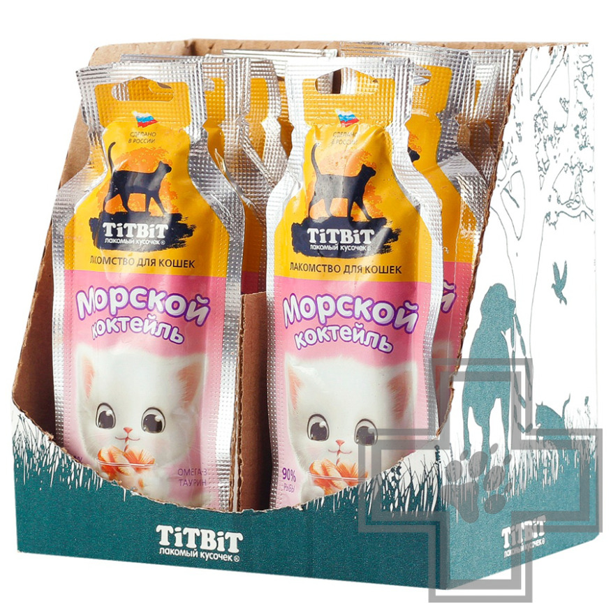 TiTBiT Лакомство "Морской коктейль" для кошек TiTBiT Лакомство "Морской коктейль" для кошек