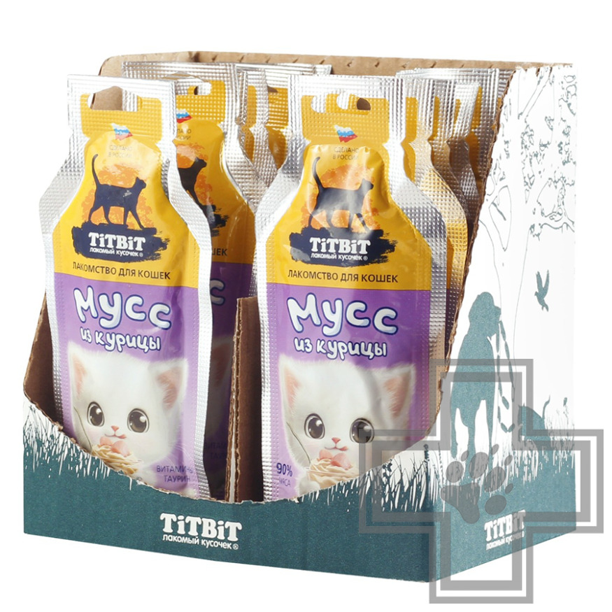 TiTBiT Лакомство "Мусс из курицы" для кошек TiTBiT Лакомство "Мусс из курицы" для кошек