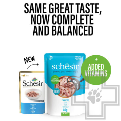 Schesir Complete Nutrition Пресервы для кошек, с тунцом в желе, 85г