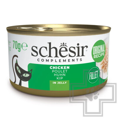 Schesir Complements Консервы для взрослых кошек, с курицей в желе