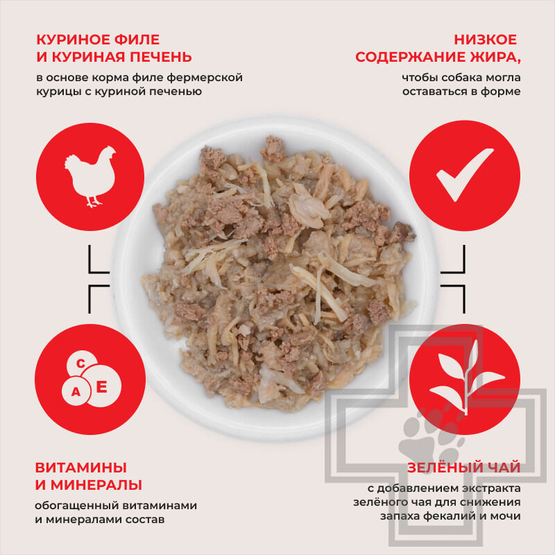 INABA Teishibo Пресервы для собак, с куриным филе и печенью