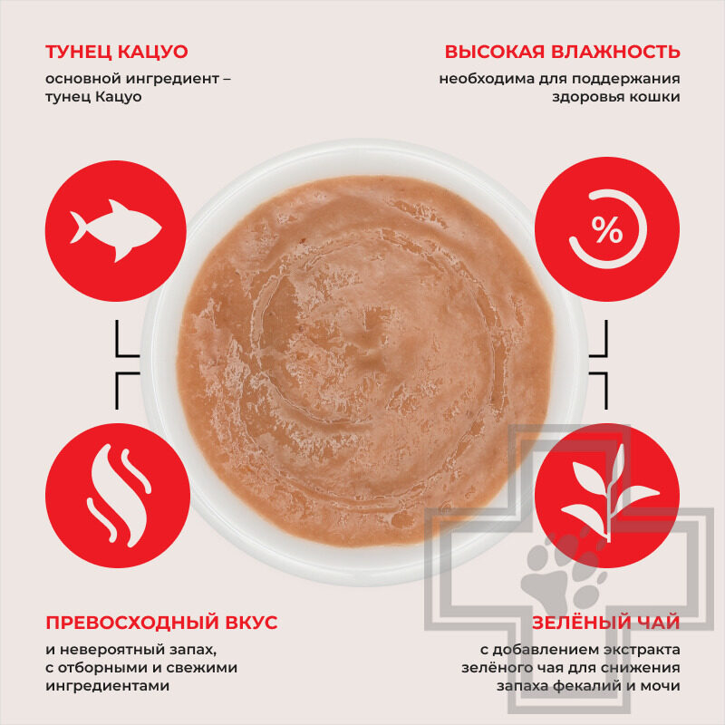 INABA CIAO Churu Лакомство-пюре для кошек, с тунцом Кацуо
