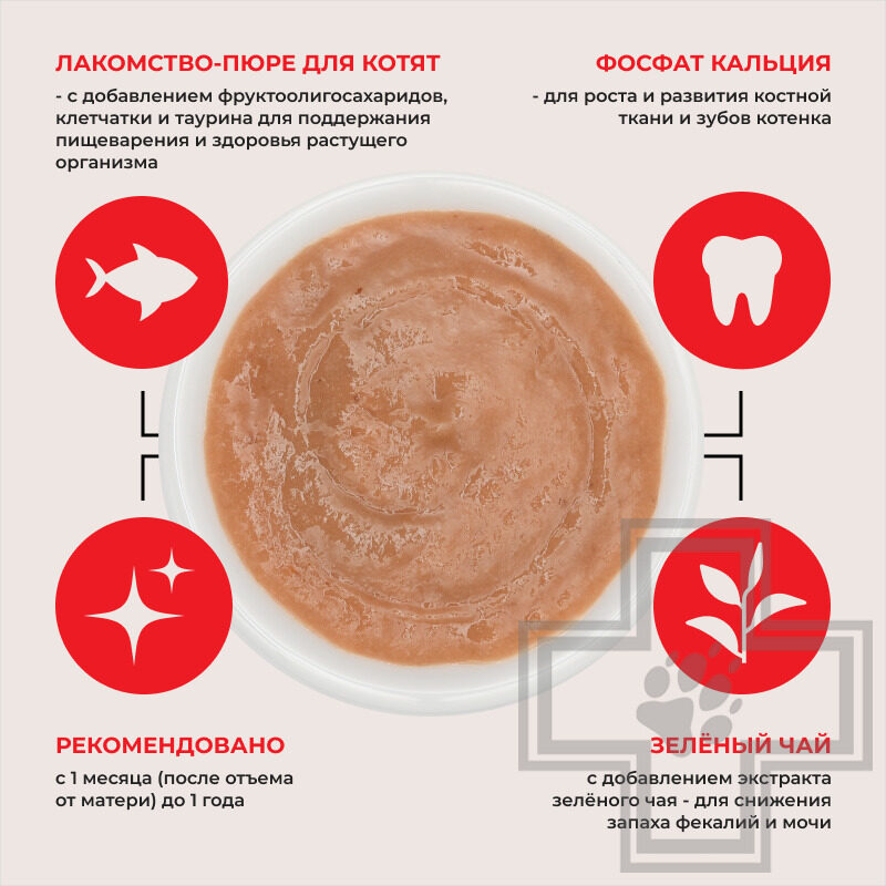 INABA CIAO Churu Функциональное лакомство-пюре для котят, с тунцом Магуро