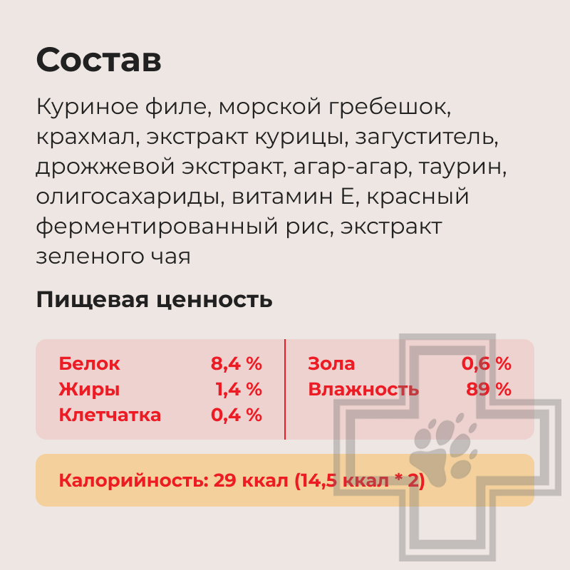 INABA CIAO Pon Churu Лакомство для кошек, с куриным филе и морским гребешком