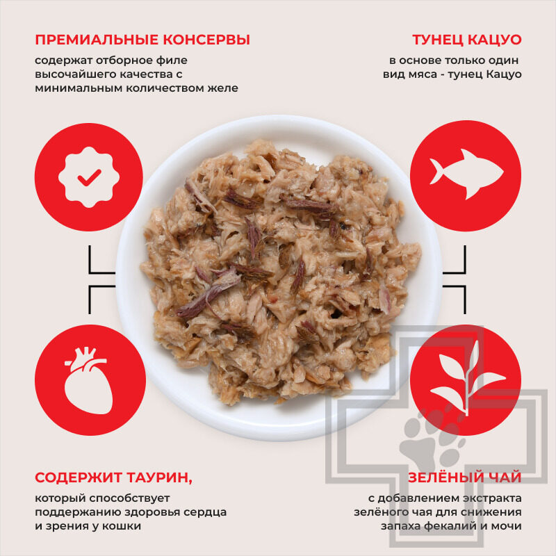 INABA CIAO Консервы для кошек, с тунцом Кацуо и кацуобуси