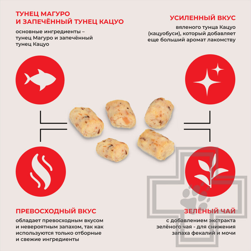 INABA Churu Bee Запеченные трубочки для кошек, с тунцом Кацуо и Магуро