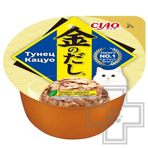 INABA CIAO Kinnodashi Консервы для кошек, с тунцом Кацуо