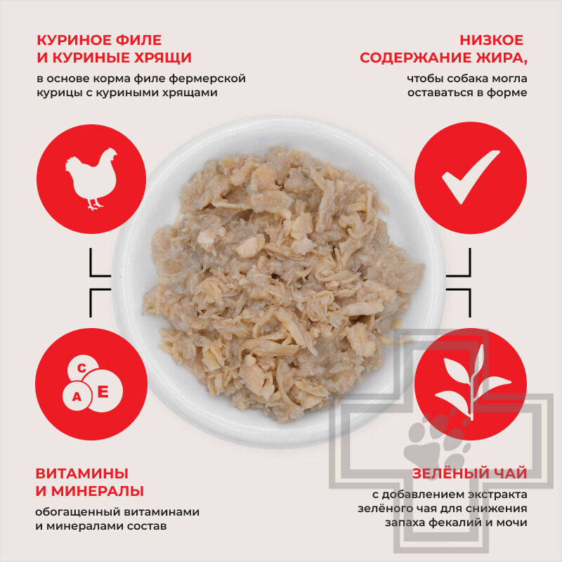 INABA Teishibo Пресервы для собак, с куриным филе и куриными хрящами