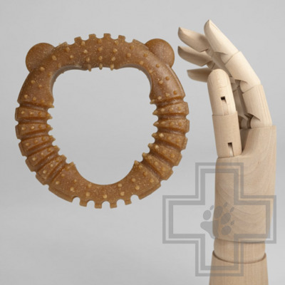 INDIGO Игрушка "Медведь" жевательная с древесным волокном для собак