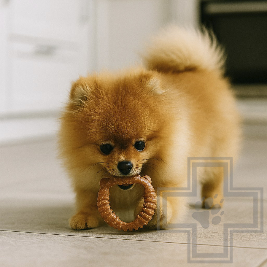 INDIGO Игрушка "Медведь" жевательная с древесным волокном для собак