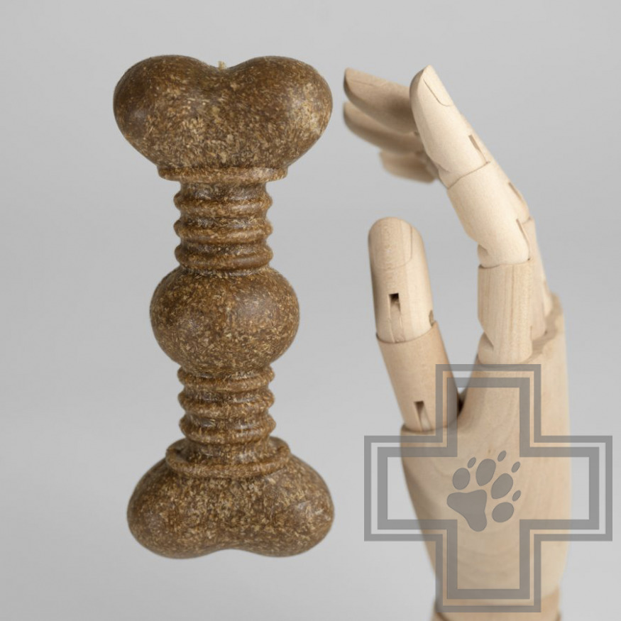 INDIGO Игрушка Кость "Шарнир" жевательная с древесным волокном для собак INDIGO Игрушка Кость "Шарнир" жевательная с древесным волокном для собак