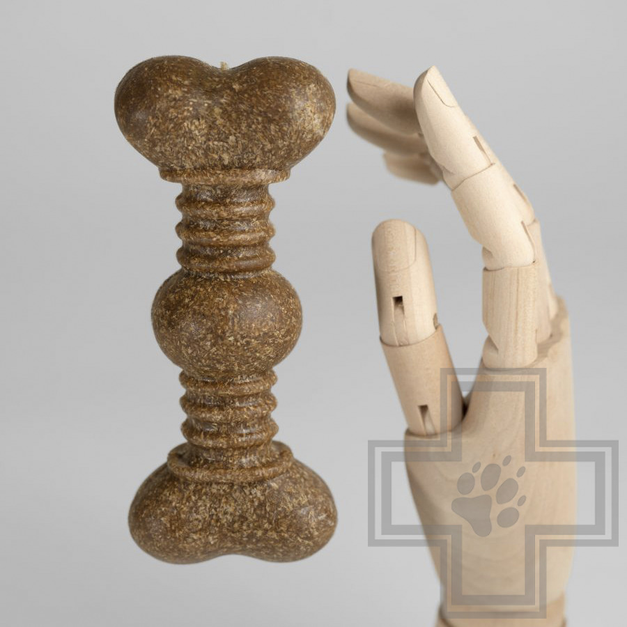 INDIGO Игрушка Кость "Шарнир" жевательная с древесным волокном для собак