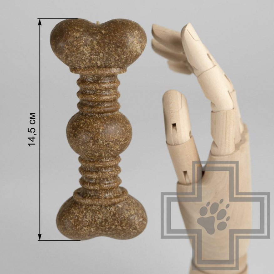 INDIGO Игрушка Кость "Шарнир" жевательная с древесным волокном для собак INDIGO Игрушка Кость "Шарнир" жевательная с древесным волокном для собак