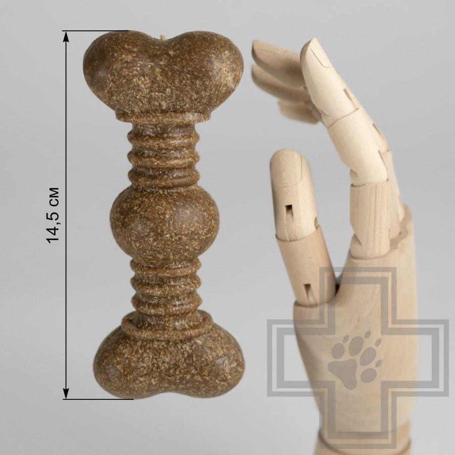 INDIGO Игрушка Кость "Шарнир" жевательная с древесным волокном для собак