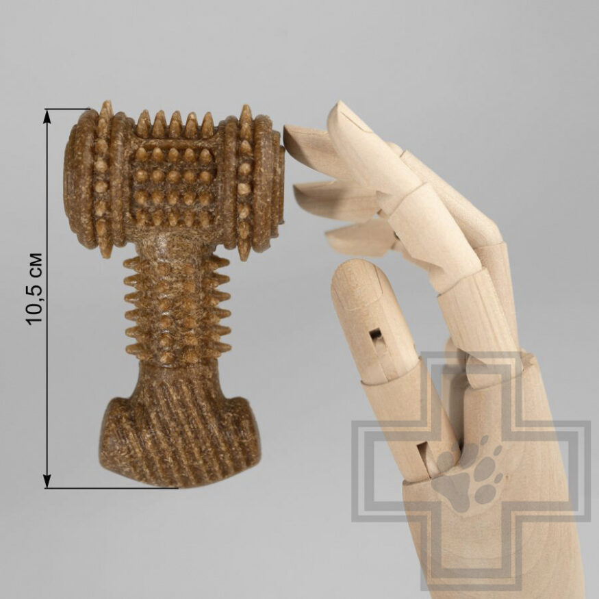 INDIGO Игрушка "Молоток" жевательная с древесным волокном для собак INDIGO Игрушка "Молоток" жевательная с древесным волокном для собак