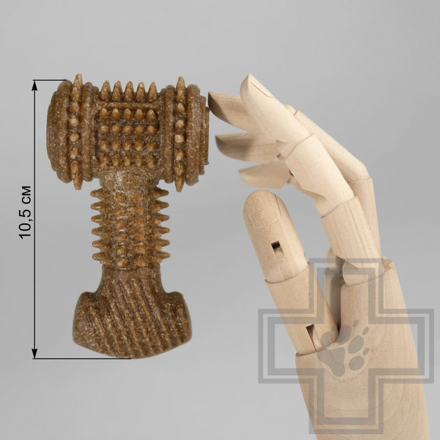 INDIGO Игрушка "Молоток" жевательная с древесным волокном для собак