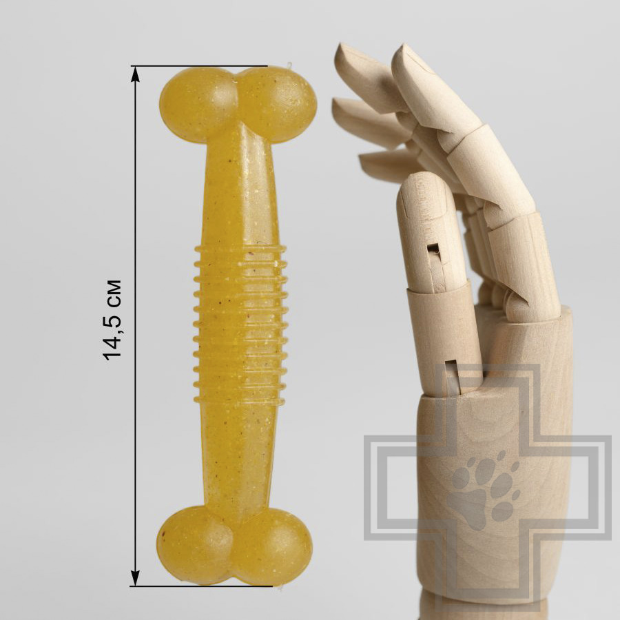 INDIGO Игрушка "Кость N 14" жевательная с кукурузным волокном для собак