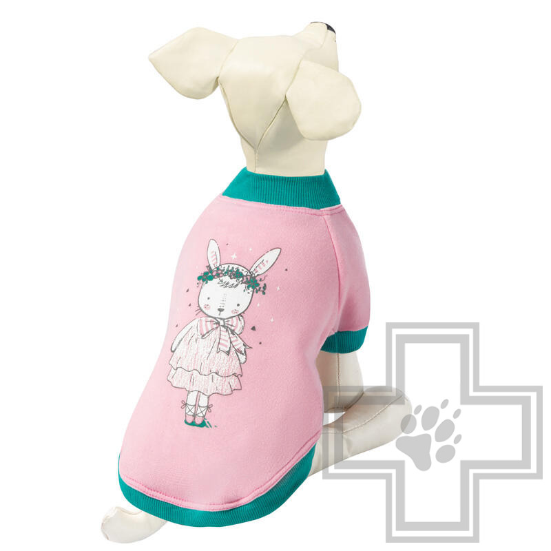 TRIOL Толстовка "Зайка", розовая с рисунком