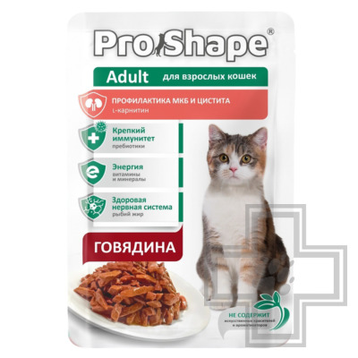 ProShape Adult Пресервы для взрослых кошек для профилактики МКБ, с говядиной