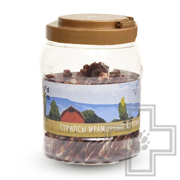 NORD FARM Стрипсы мраморные из утки для собак всех пород NORD FARM Стрипсы мраморные из утки для собак всех пород