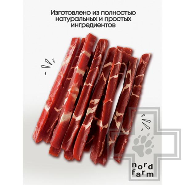 NORD FARM Стрипсы мраморные из утки для собак всех пород